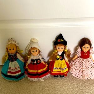 Vintage Dolls in the national outfit Collectible Dolls Vinyl Dolls